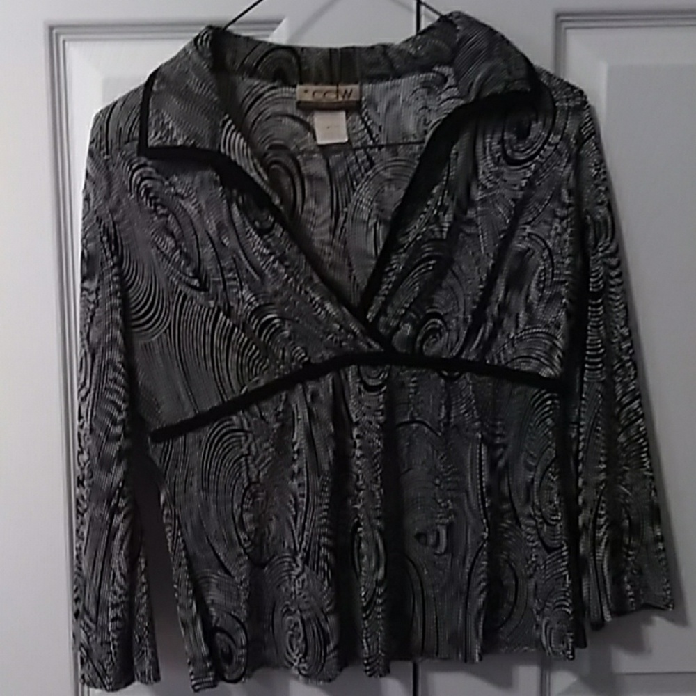 Black and light grey shirt